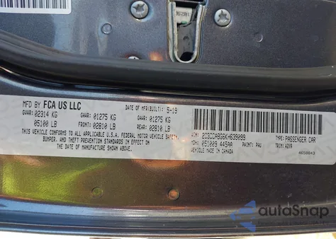 2019 Chrysler 300 300S z USA, uszkodzony, nr VIN 2C3CCABG6KH639099